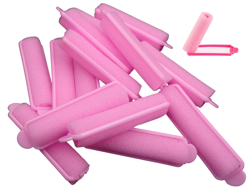 Sponge Hair Rollers 14 Pack — 2.4" Soft Sleep-In Curlers for Heatless Curls & St