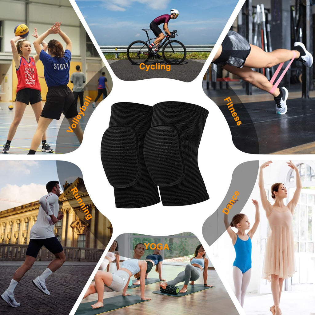 Volleyball Knee Pads for Dancers, Soft Breathable Knee Pads for Men Women Kids K