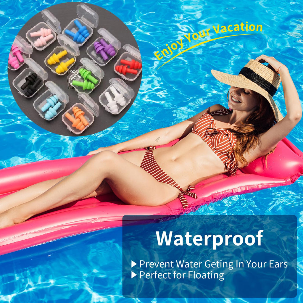 for Swimming, Sleeping, Snoring, Work, Concerts - Noise Cancelling, Reu