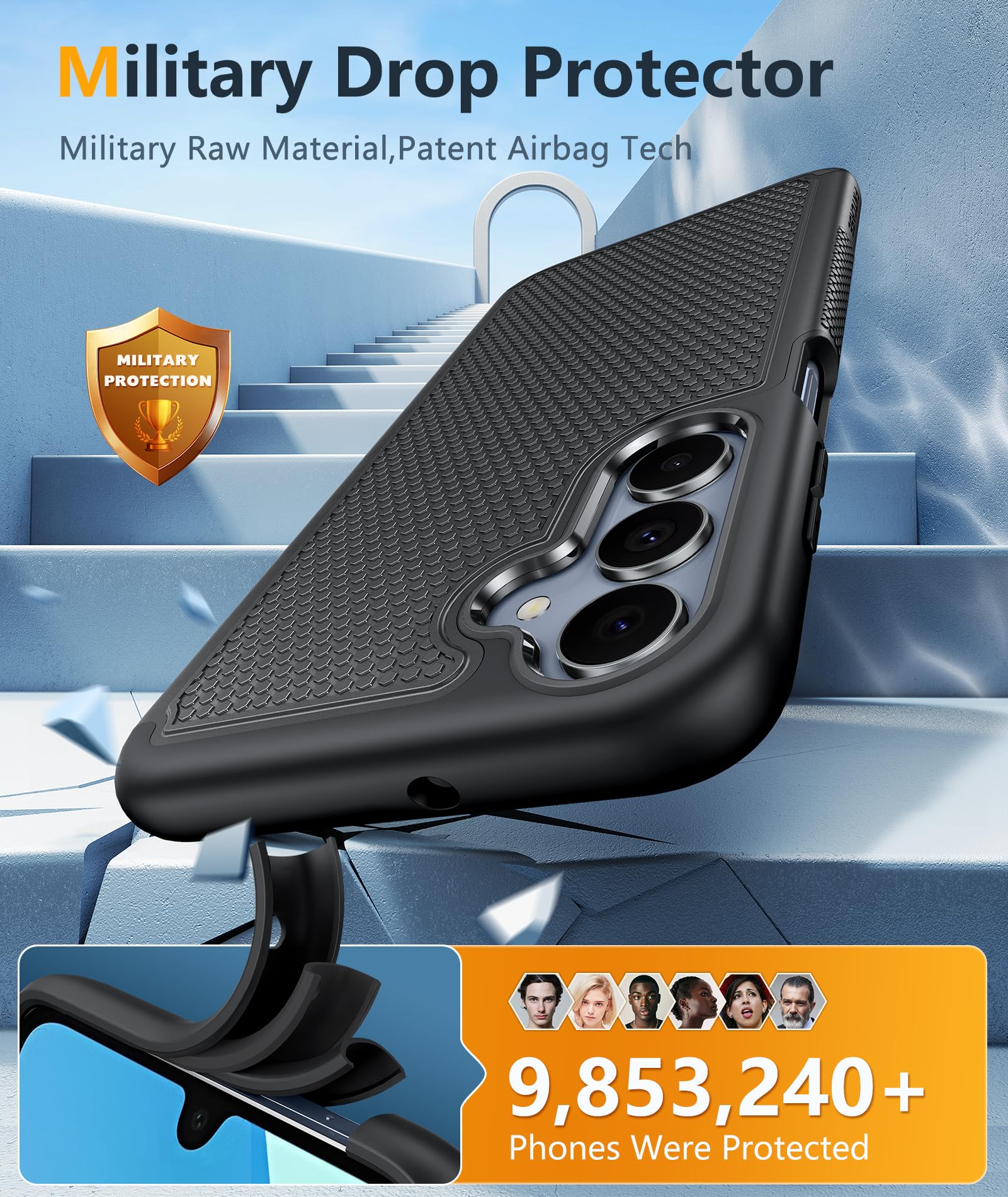 Galaxy A17/A16 5G Phone Case - Samsung A17 Military Grade Drop Protection, 14Ft