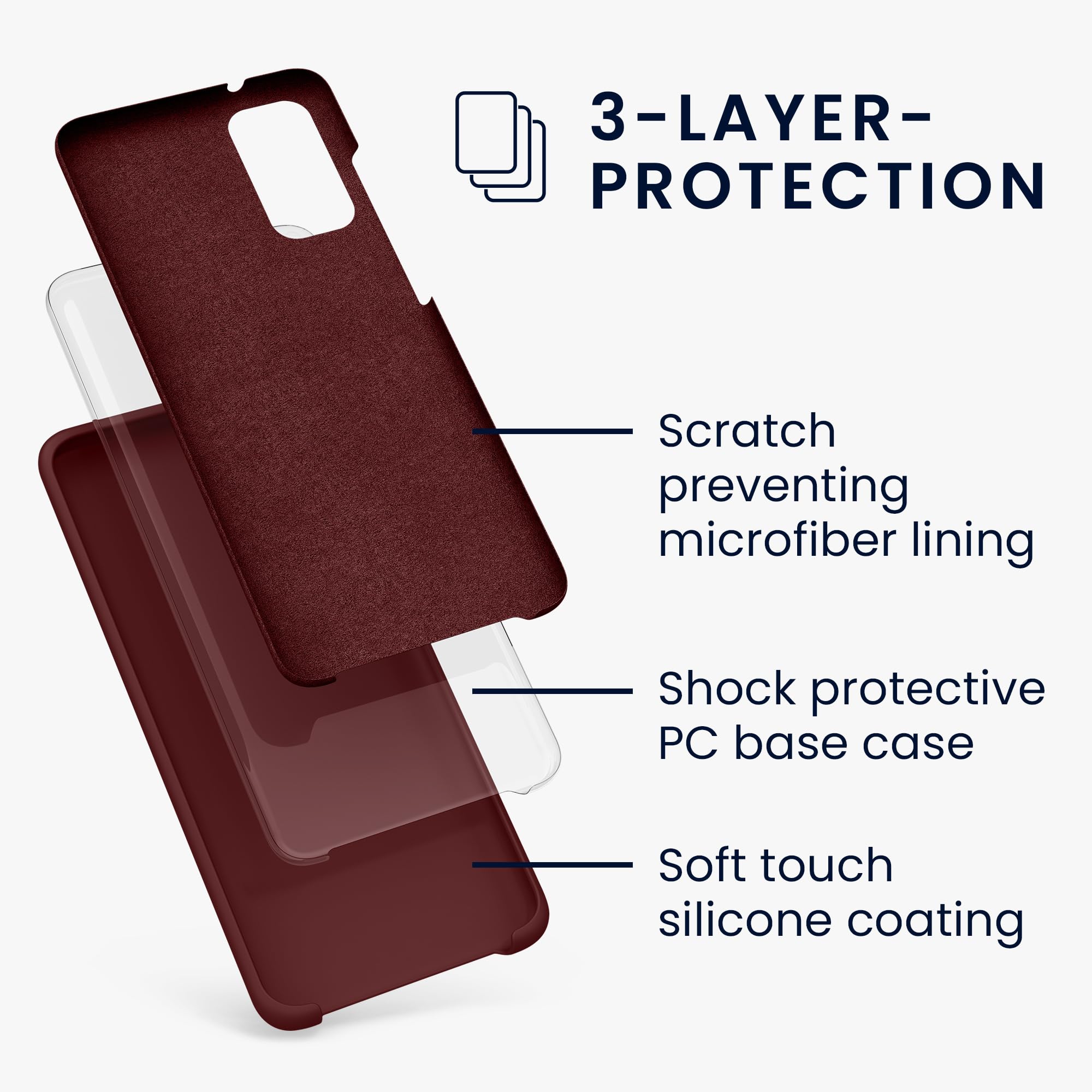 Samsung Galaxy S26 Case - Tpu Silicone Phone Cover With Soft Finish - Bordeaux V