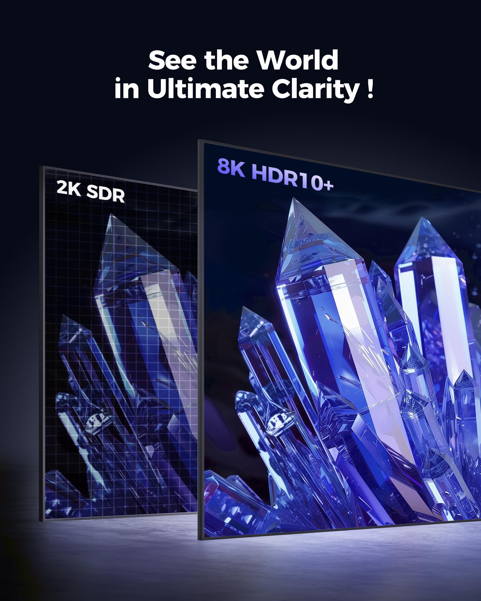 HDMI 2.1 Cable, [4K@240Hz 144Hz 120Hz, 8K@60Hz] 1440P Ultra High Speed