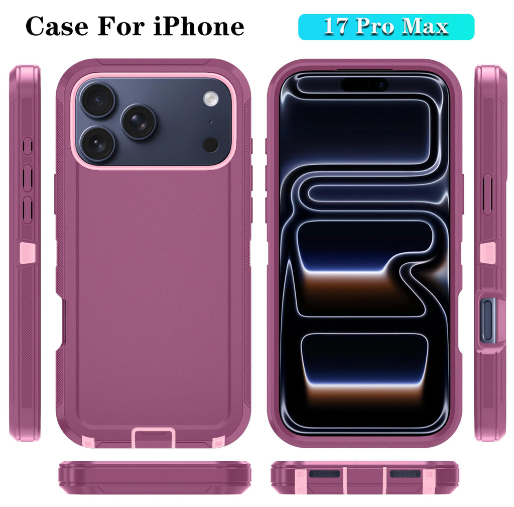 With Iphone 17 Pro Max Case With Hd Screen Protector, [2 In 1 ] Heavy Duty Prote