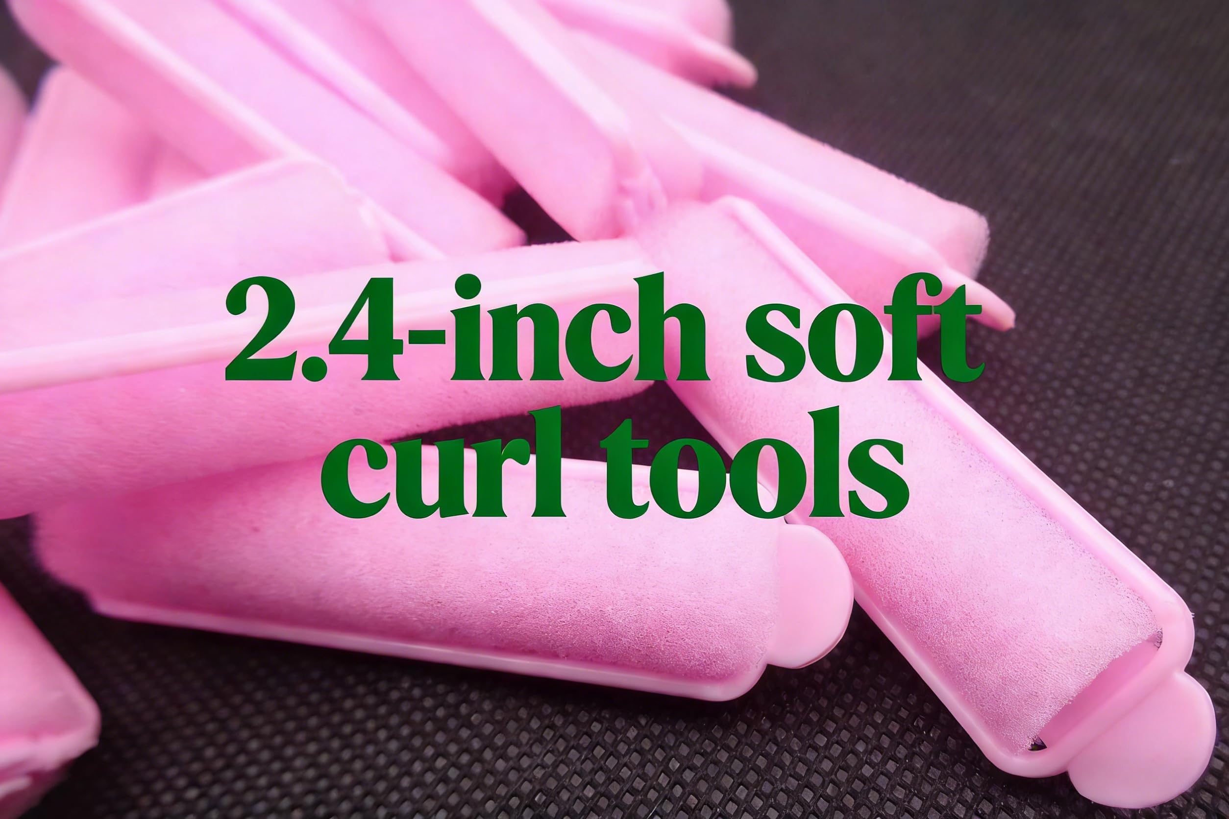 Sponge Hair Rollers 14 Pack — 2.4" Soft Sleep-In Curlers for Heatless Curls & St