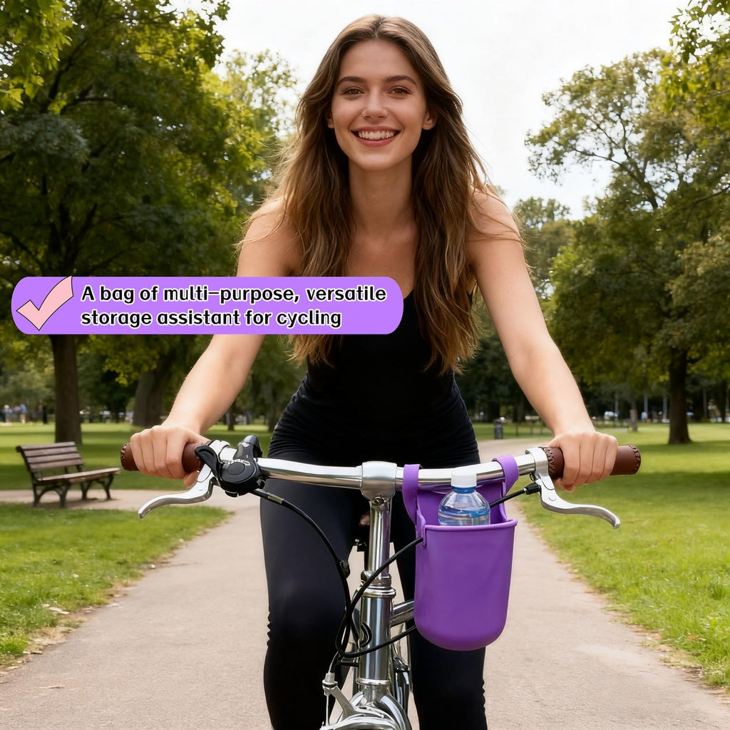 Foldable Silicone Cup Holder Dual-Open Design fits Most Bottles&Cups.Leak-Proof,