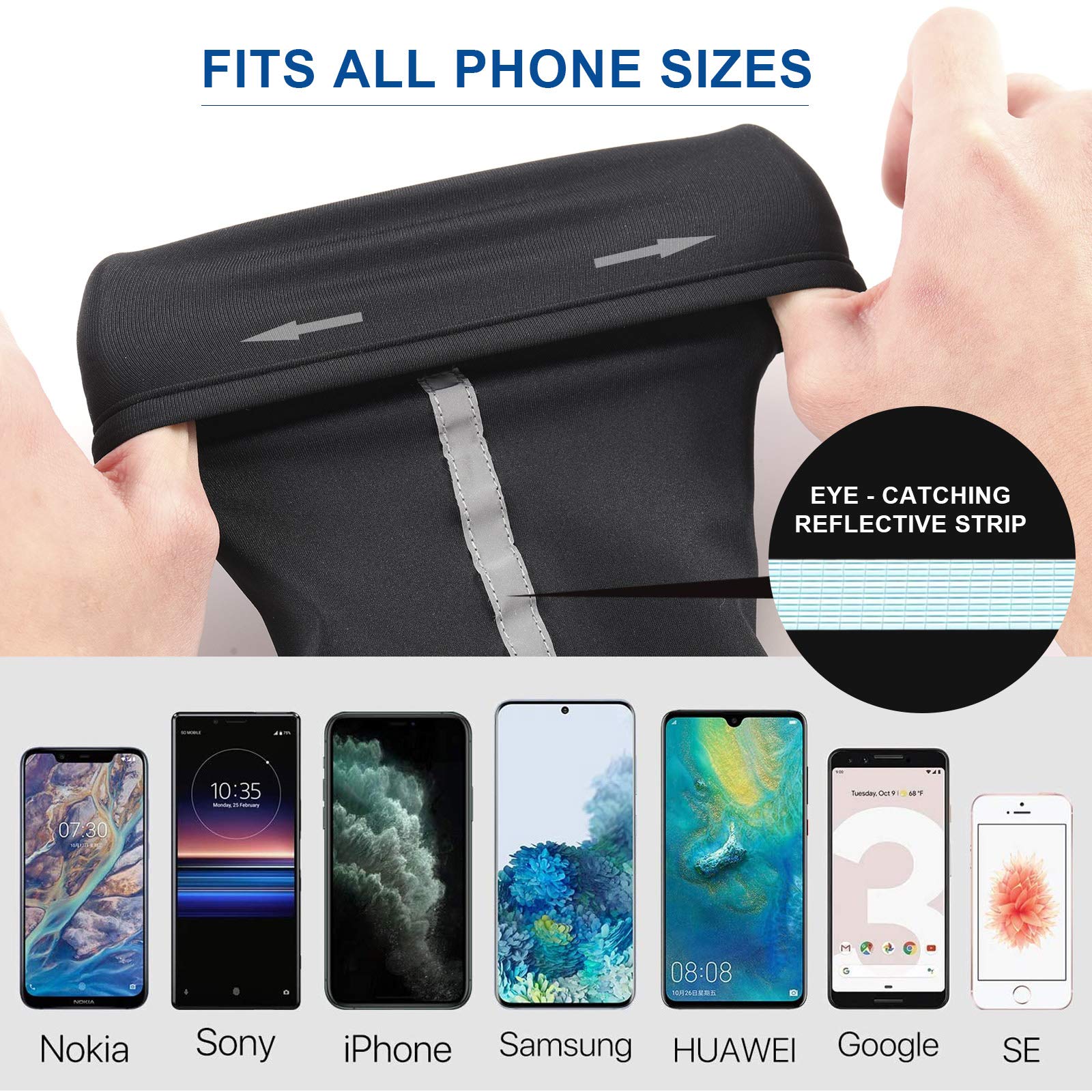 Pocket Wrist Wallet Wrist Cell Phone Holder, Ankle Wallet, Sweat Bands, Armband,