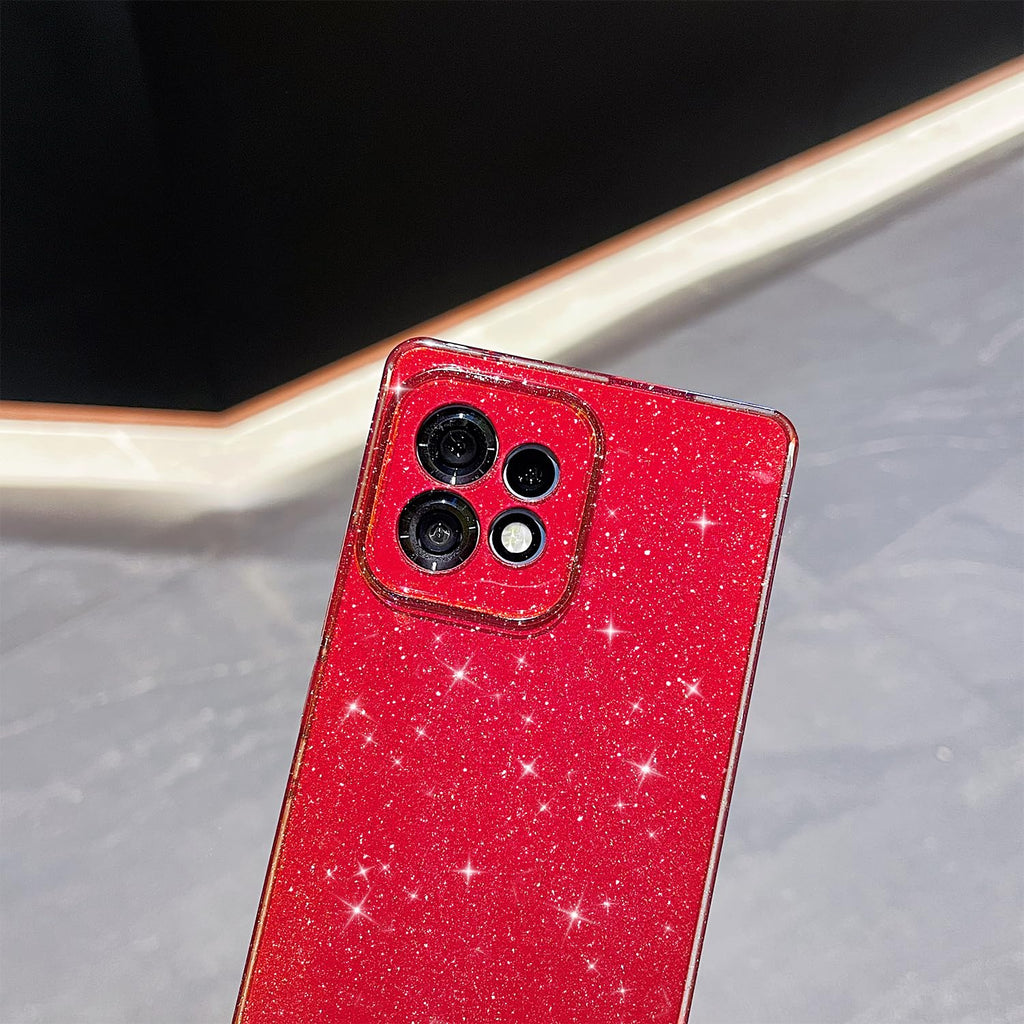for Moto Edge Plus 2023 Case,Cute Super Vibrant Neon Glitter Shiny Bling Sparkly