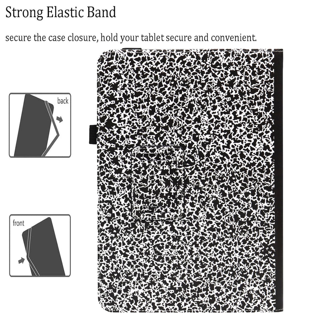 10 10.1 11 Inch Tablet Case, Viclowlpfe Protective Folio Stand Android Case for