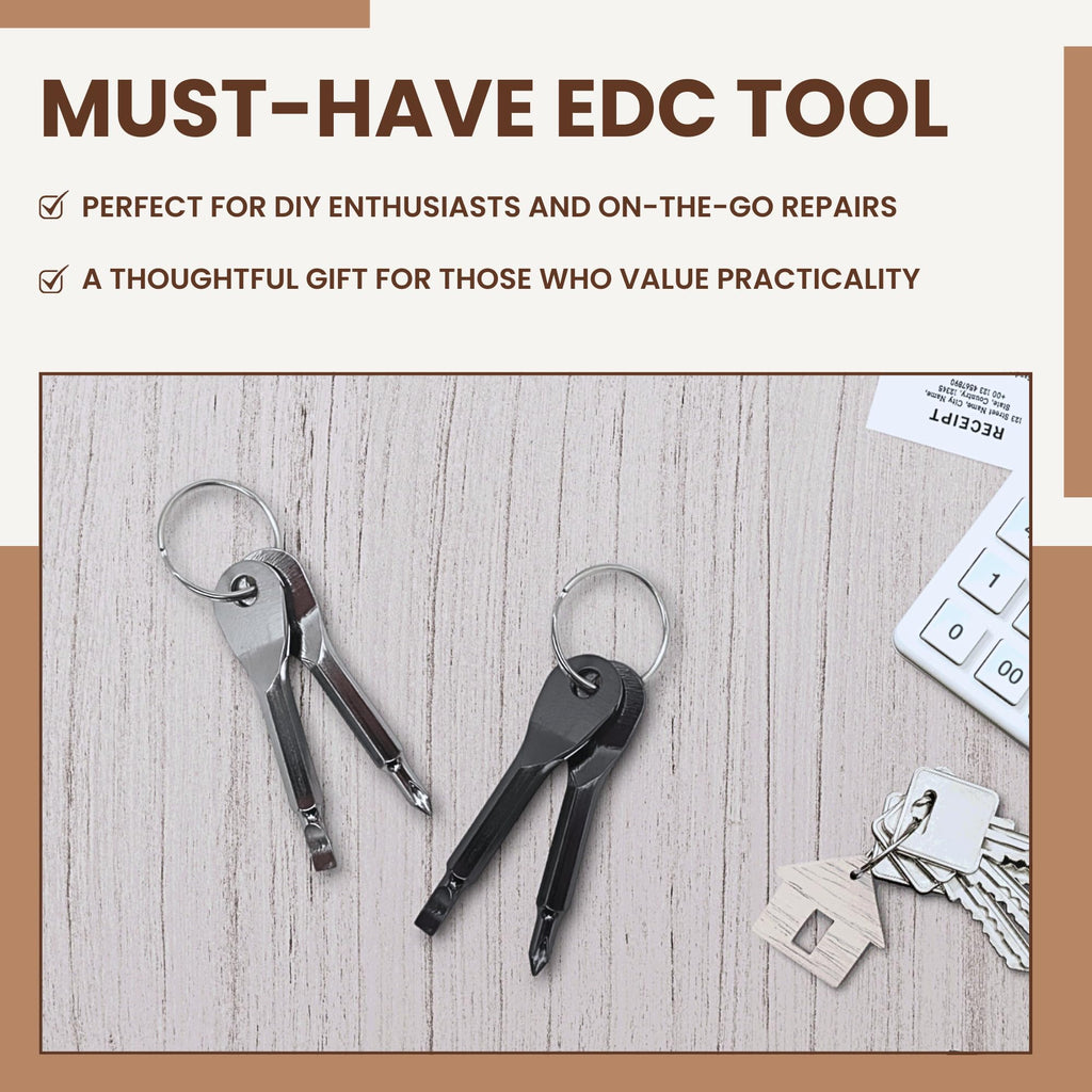 Set (Pack of 2) - Best Stocking Stuffers - EDC Keychain - Portable R