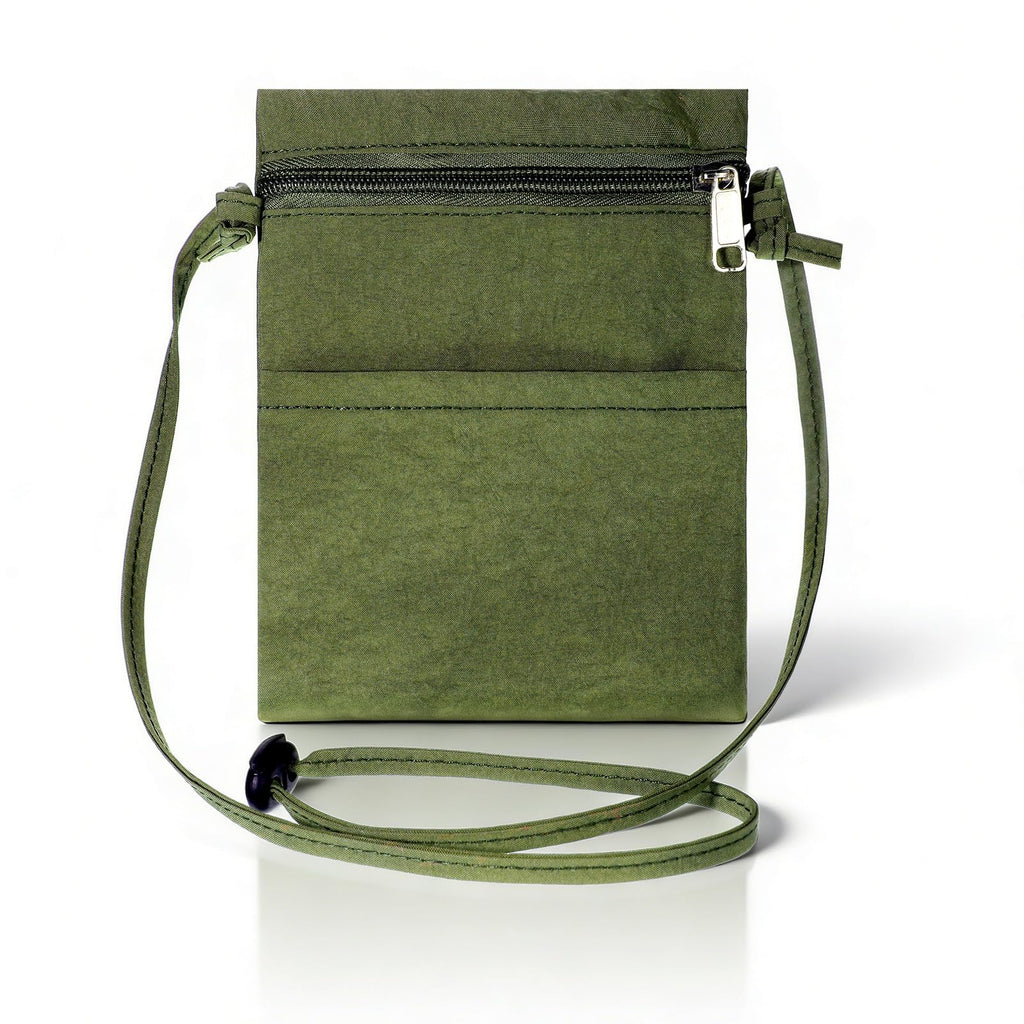 Phone Purse Ultralight Green Zipper Cell Phone Bag Nylon Small Phones Purse