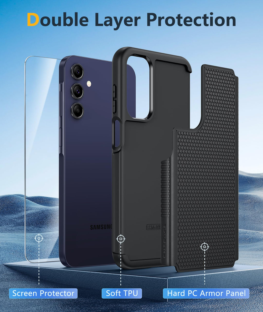 Galaxy A15-5G Phone Case - Samsung A15 5G Military Grade Drop Protection, 14Ft D