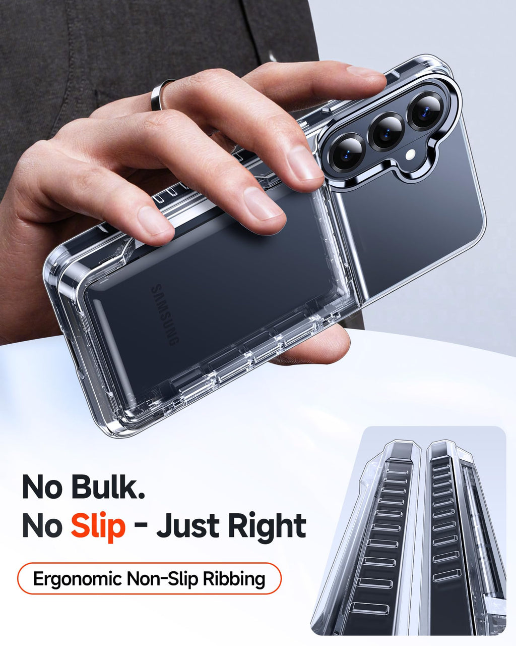 for Samsung Galaxy-S26-Plus Case Wallet: with Card Holder Clear Phone Funda para
