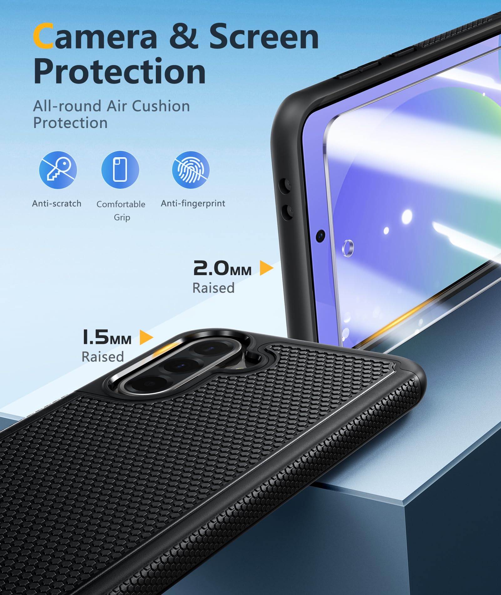 Galaxy A36-5G Phone Case - A56-5G Military Grade Drop Protection, 14Ft Drop Test