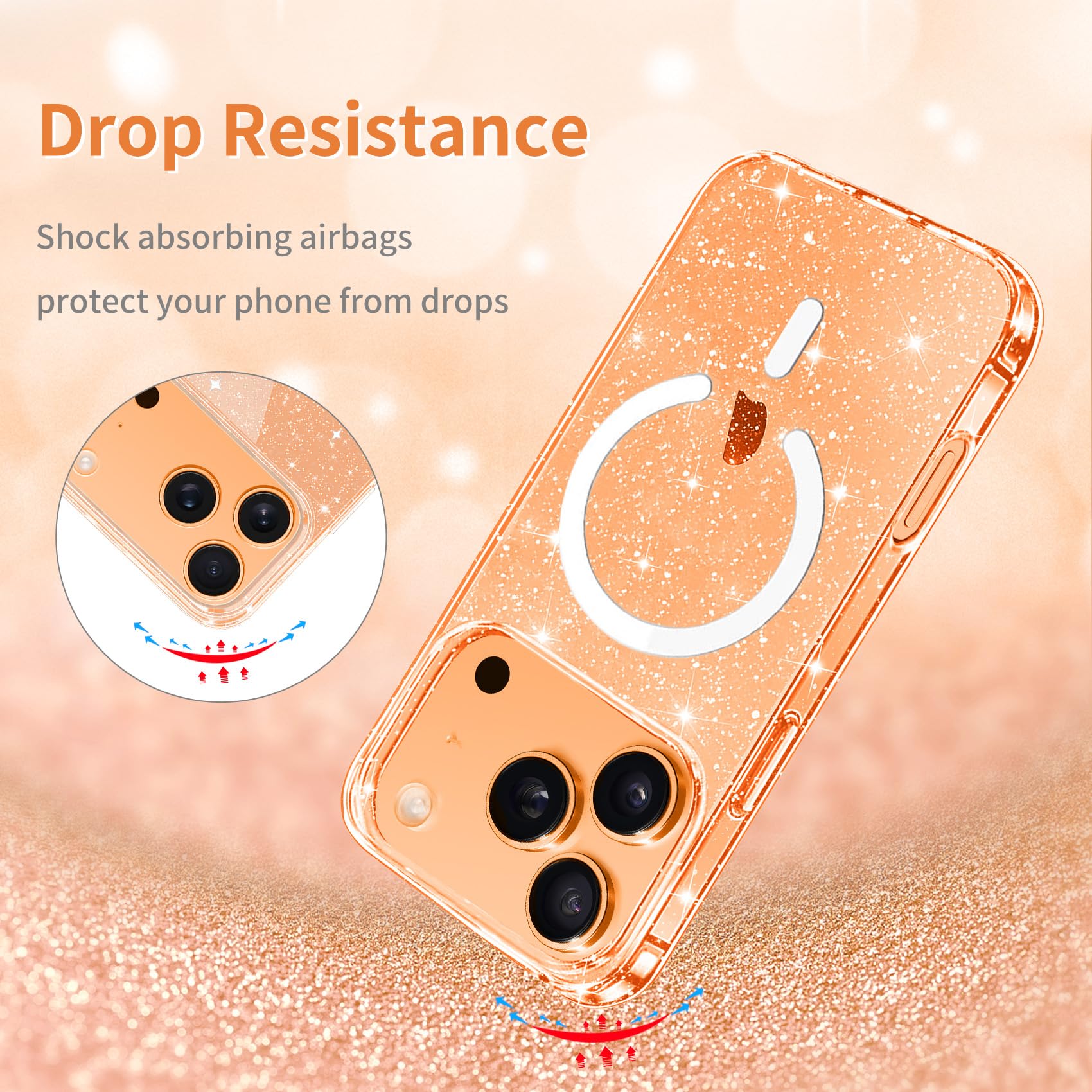 Magnetic Case for iPhone 17 Pro – Slim Clear Shockproof MagSafe Cover