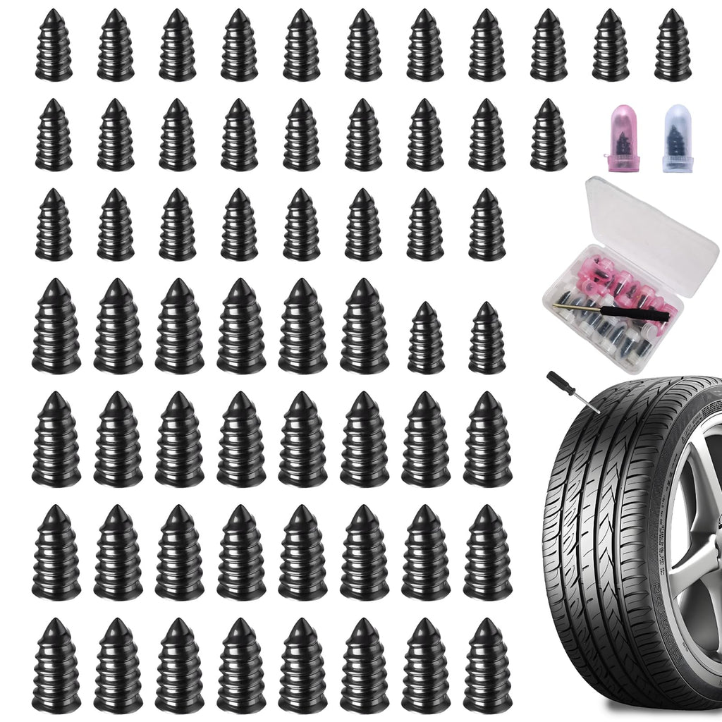 Tire Repair Rubber Nail Kit, Tire Repair Screws, Fast Self-Service Tool for Car,