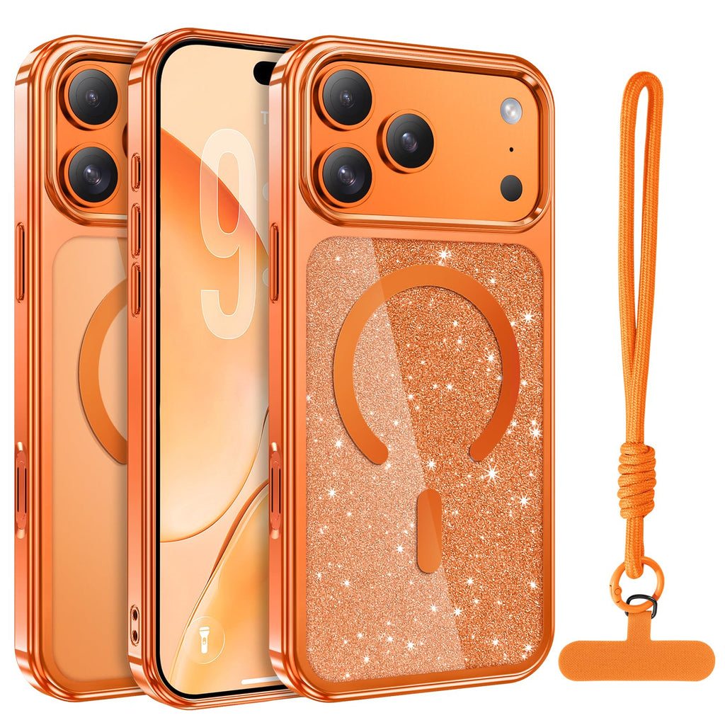 for iPhone 17 Pro Max Case 6.9", Cute Crystal [Glitter Card] [Compatibl