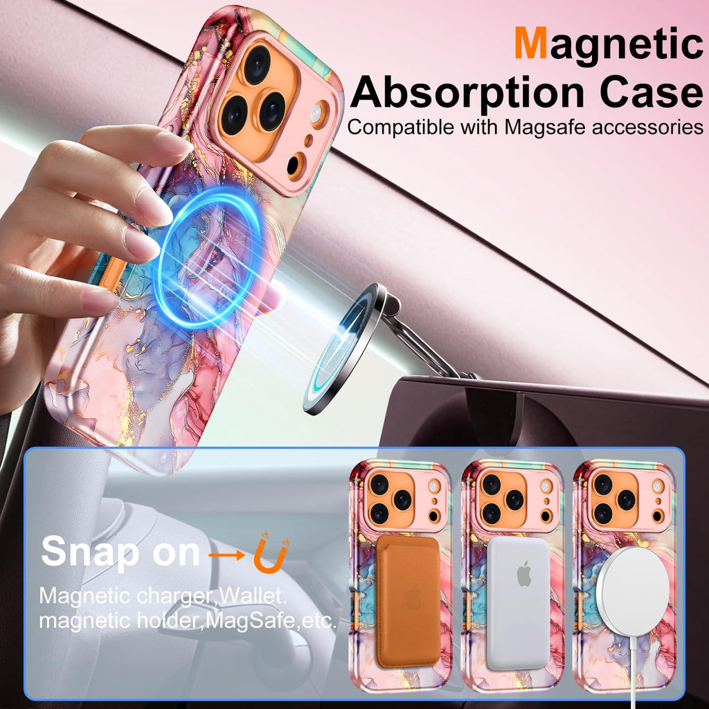 Iphone 17 Pro Case [ Magsafe] [Military-Grade Drop Protection] Slim Anti-Scratch