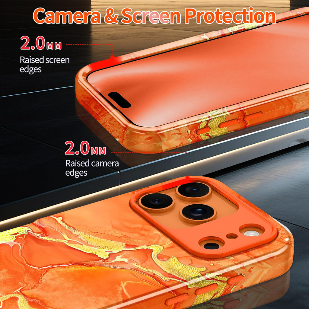 Iphone 17 Pro Max Case,Heavy Duty Full Body Shockproof Protection 3 In 1 Hybrid