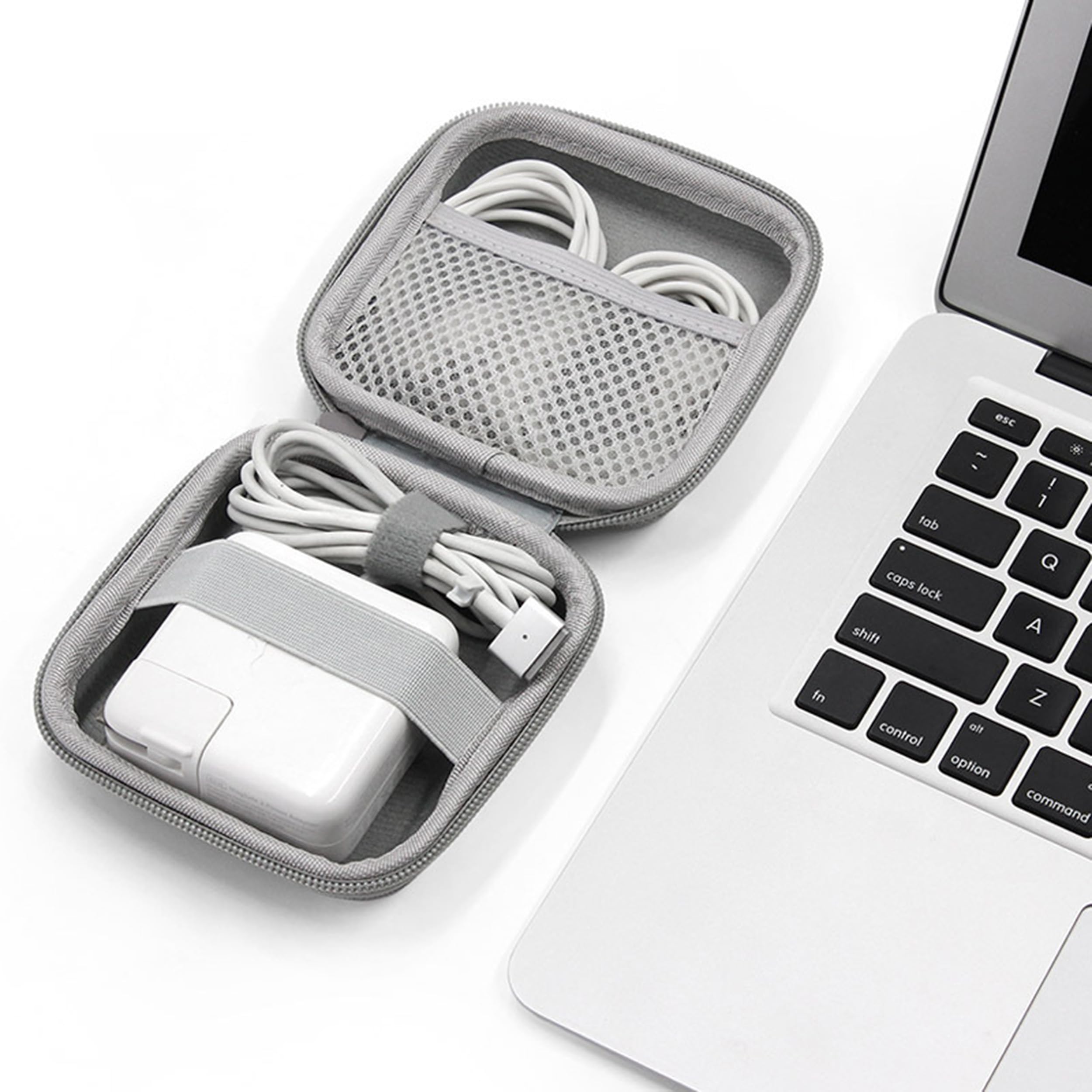 Travel Carrying Storage Case, 4.4"X4.4" Charger Orga