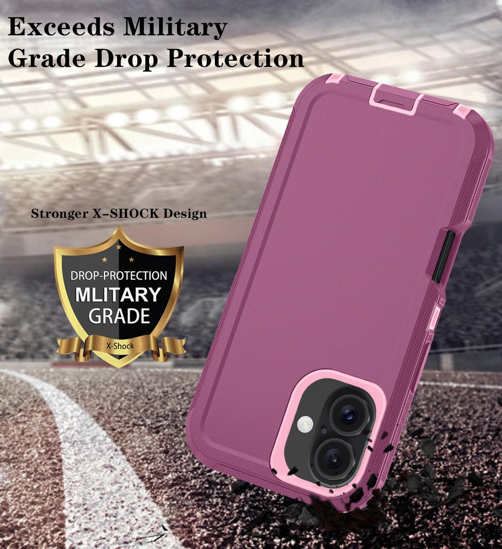 With Iphone 17 Case With Hd Screen Protector, [2 In 1 ] Heavy Duty Protection Ph