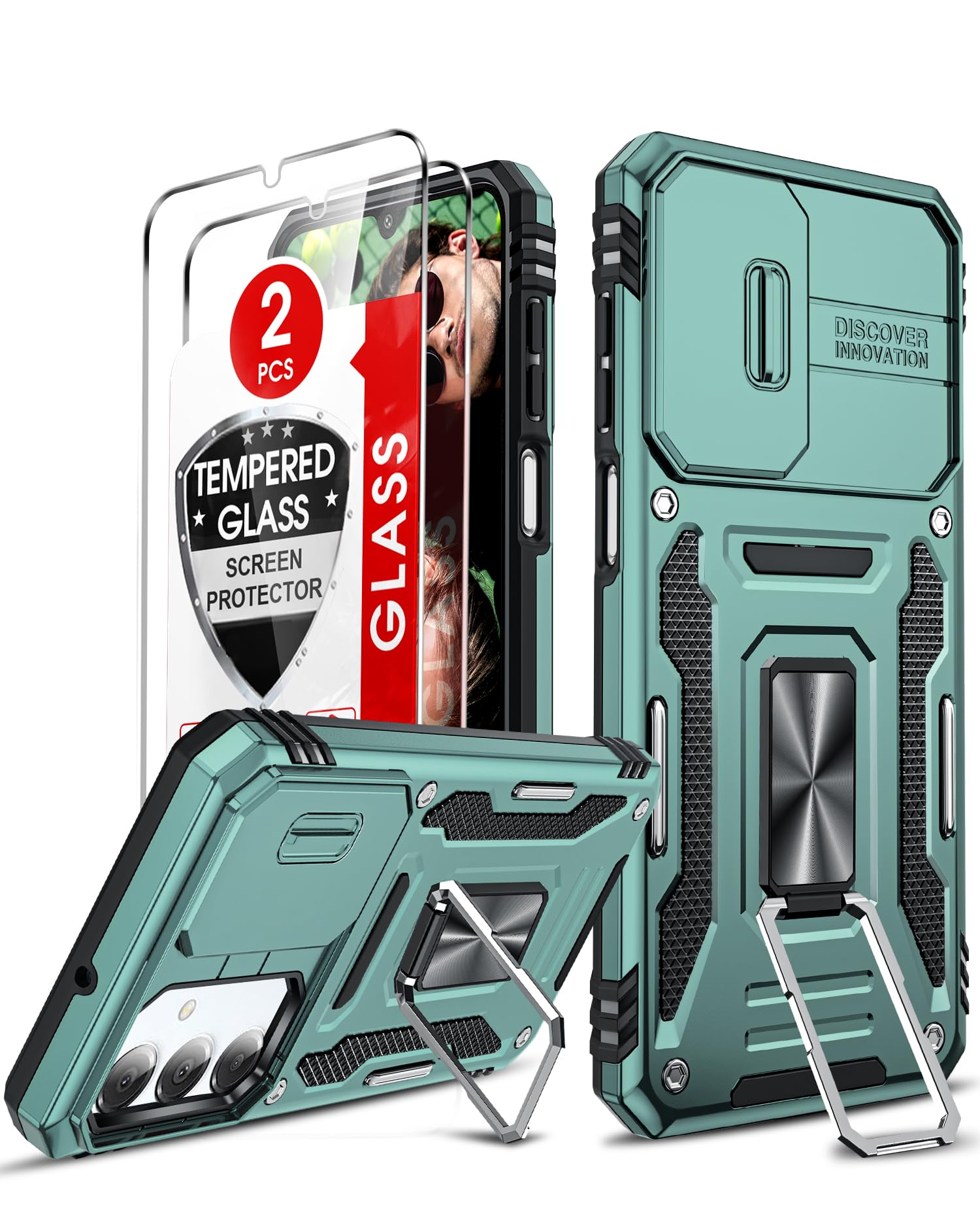 Samsung A17/16-5G Phone Case: A17 5G Screen Protector [2 Packs] With Galaxy A16