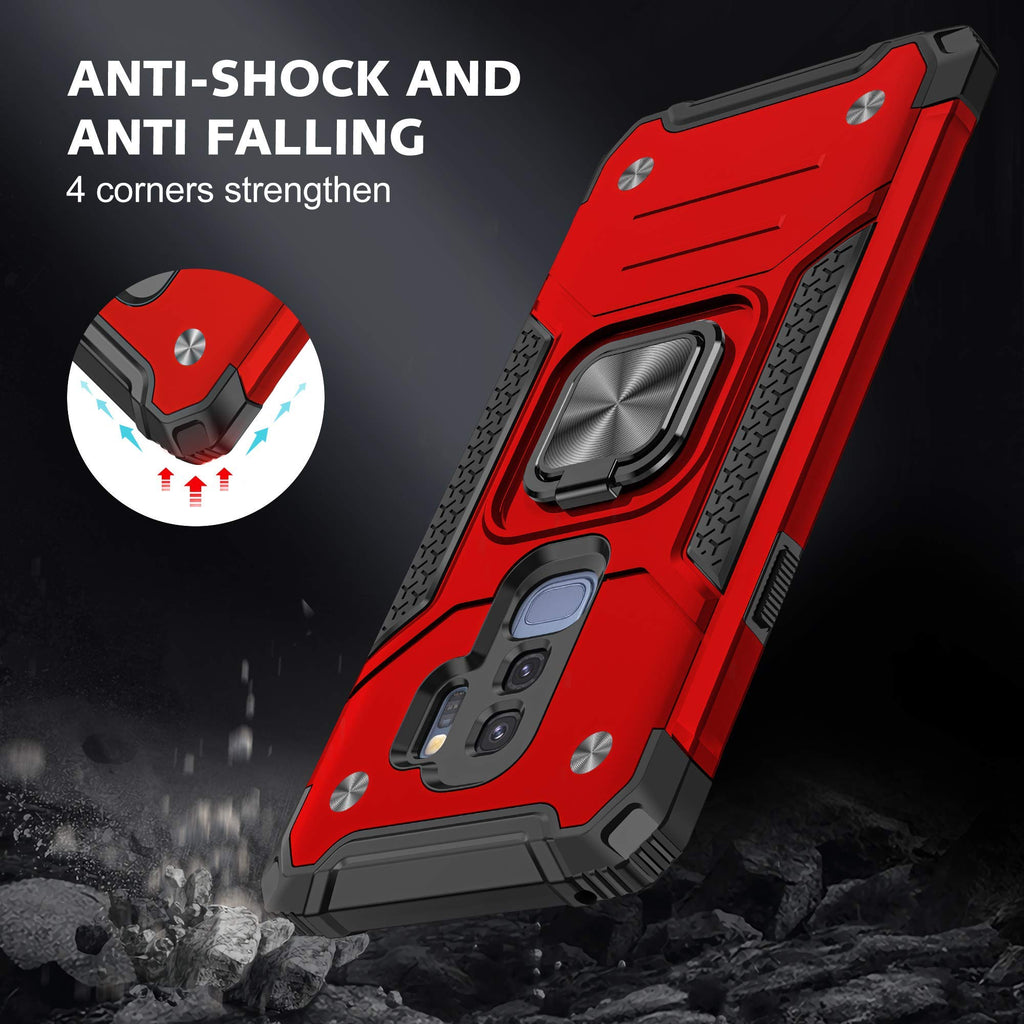Galaxy S9 Plus Armor Case with 3D Curved Screen Protector for Ultimate Protectio
