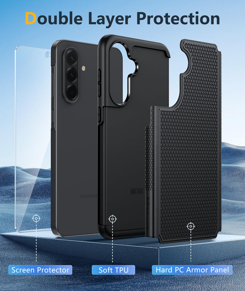 Galaxy A36-5G Phone Case - A56-5G Military Grade Drop Protection, 14Ft Drop Test