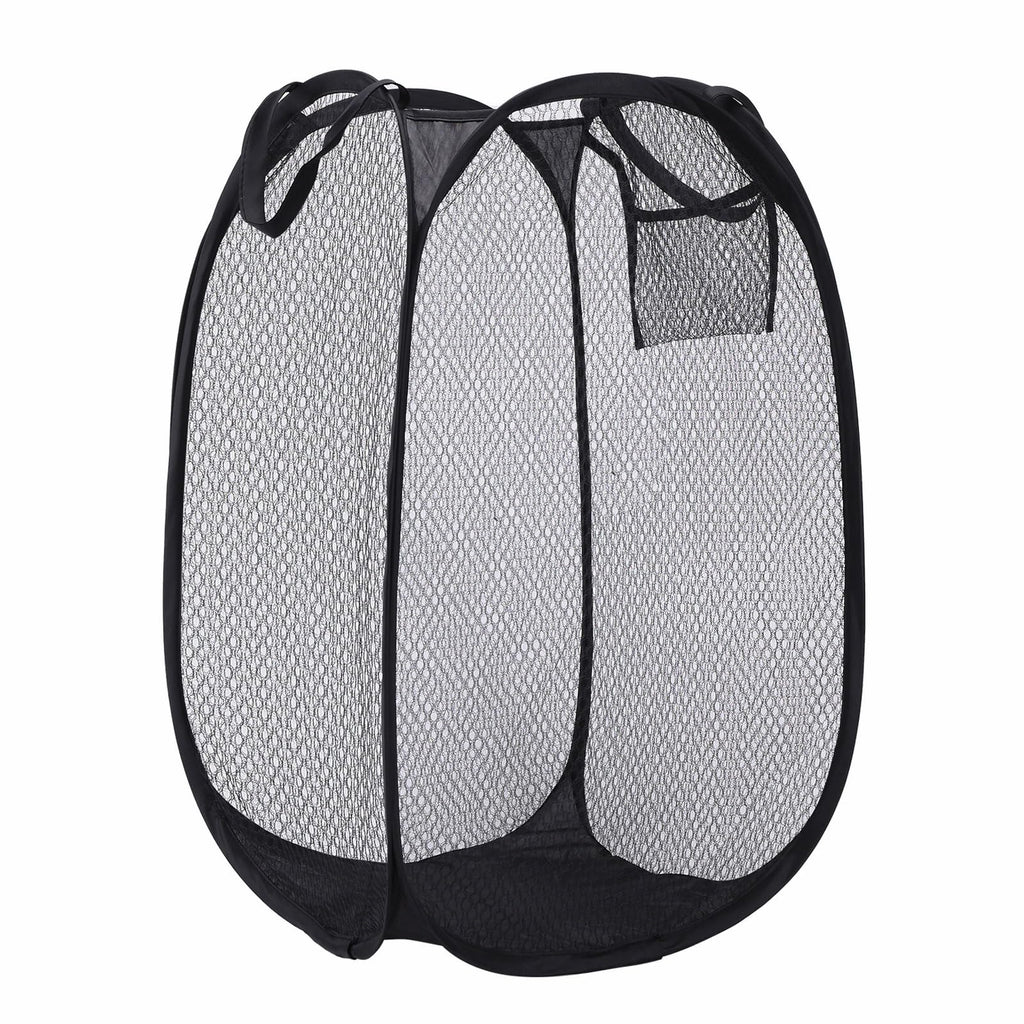 Collapsible Laundry Basket — Pop-Up Mesh Hamper for Bathroom, Dorm, Travel & Cru