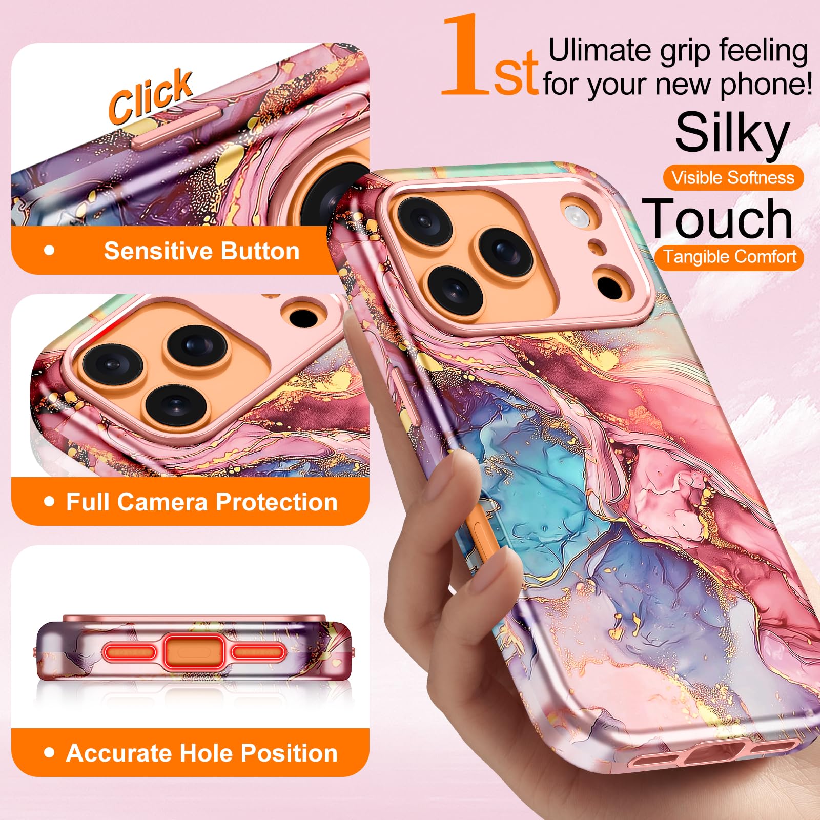 Iphone 17 Pro Case [ Magsafe] [Military-Grade Drop Protection] Slim Anti-Scratch