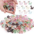 Mini Resin Ducks, Colorful Tiny Ducks Figurines Bulk for Miniature Dollh