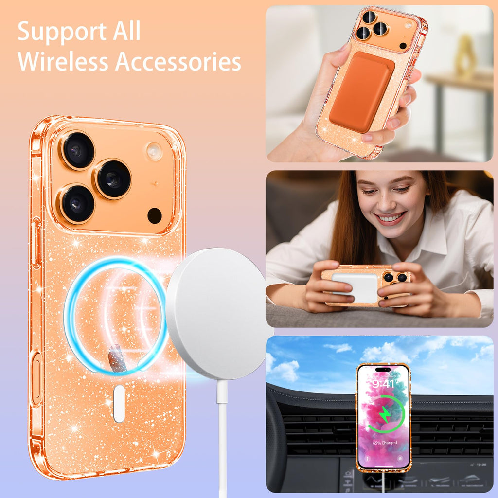 Magnetic Case for iPhone 17 Pro – Slim Clear Shockproof MagSafe Cover