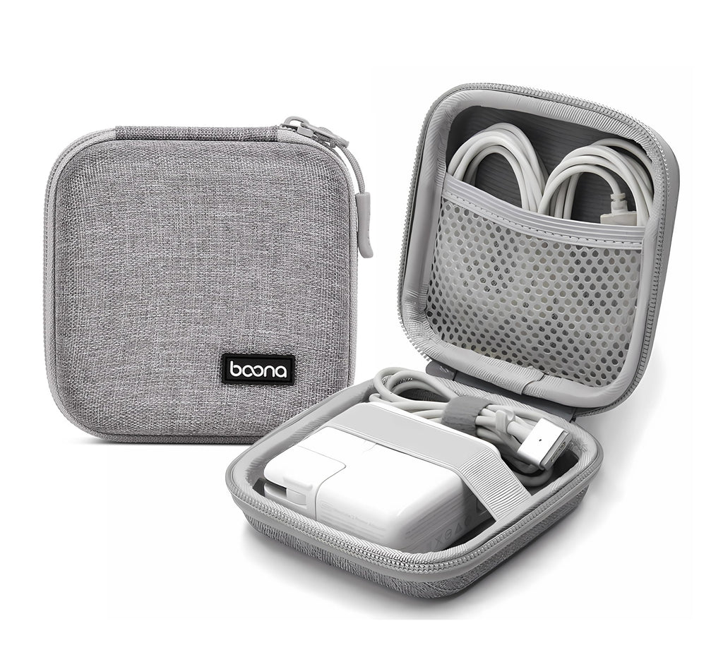 Travel Carrying Storage Case, 4.4"X4.4" Charger Orga