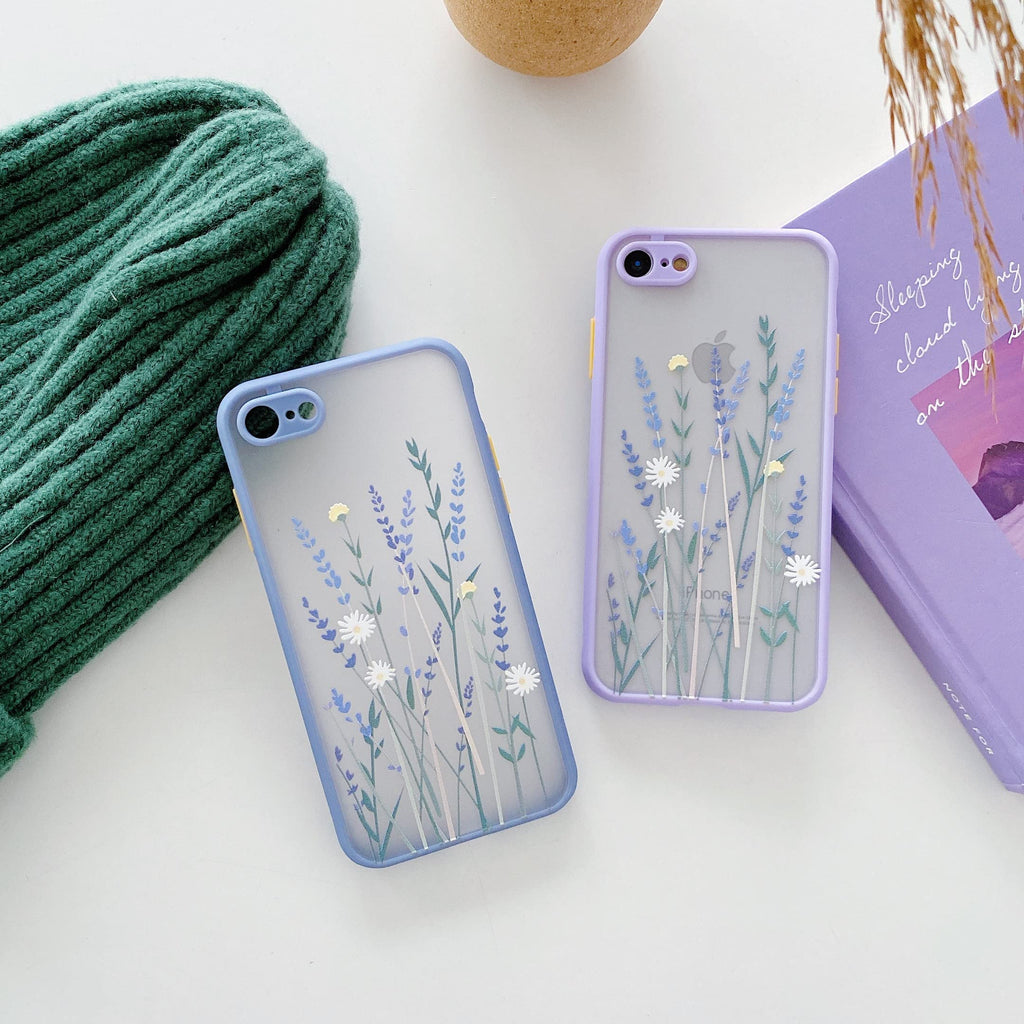 Compatible with iPhone 6/6s for Girl Woman, Floral Flower Pattern Slim Design, P