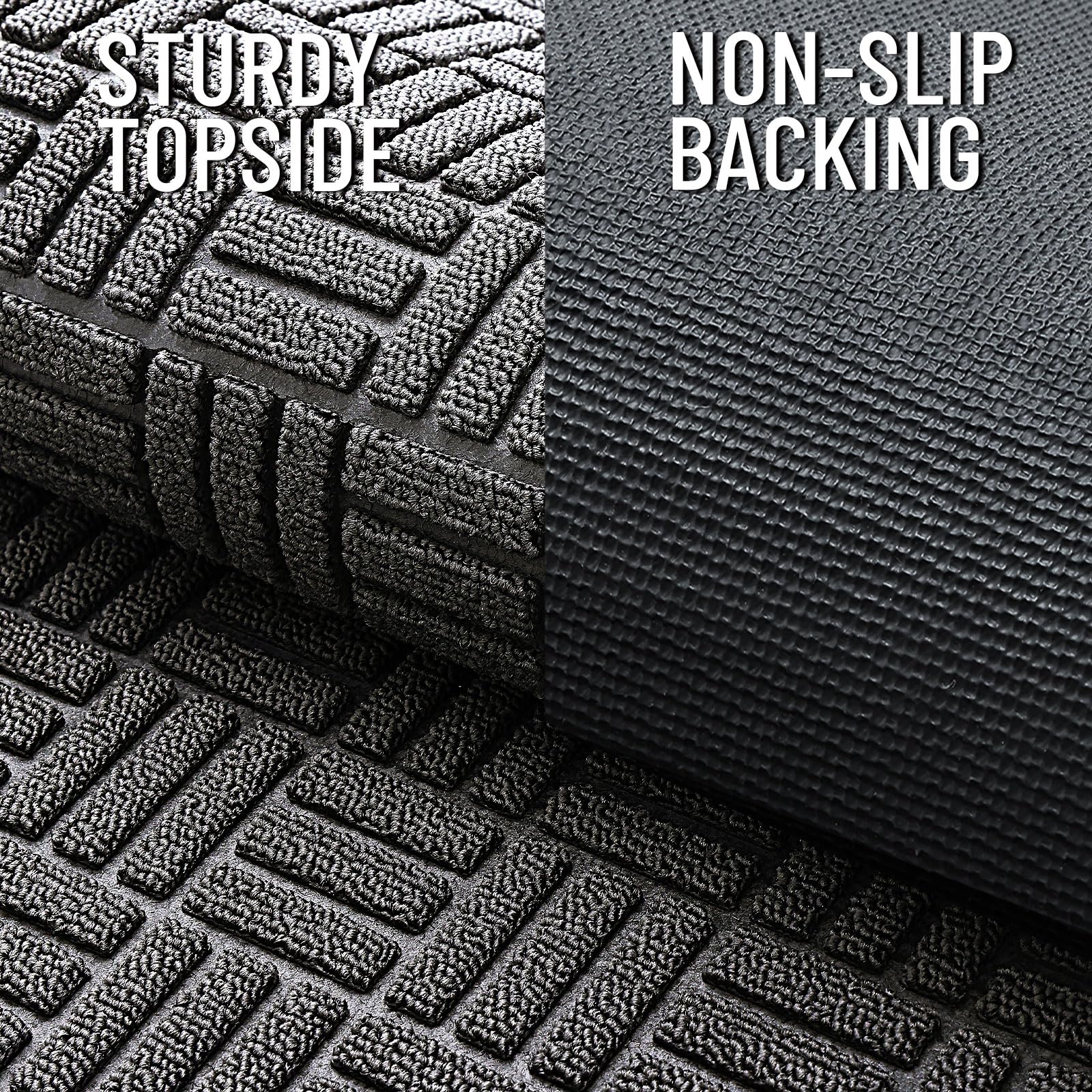 Front Door Mat Outside Entrance 29.5x17, Absorbent, Heavy Duty Sturdy Natural Ru