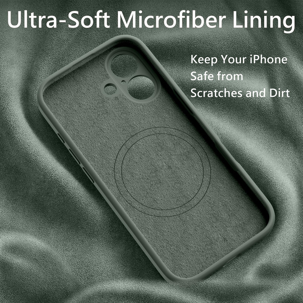 for iPhone 17 Case, Compatible with MagSafe, [Integrated Silicone Camer