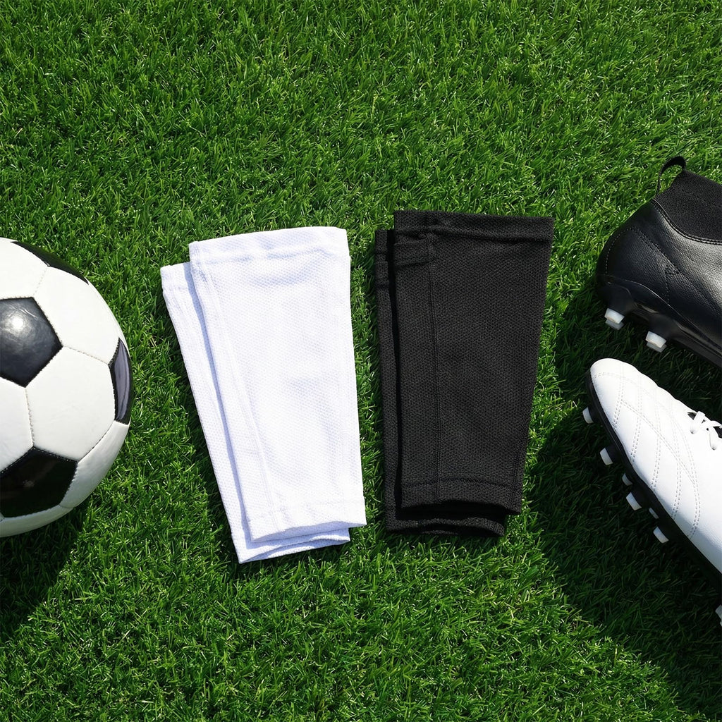 Pair Soccer Shin Guard Holders for Kids Youth Adults Shin Guard Sleeves Soft Cal