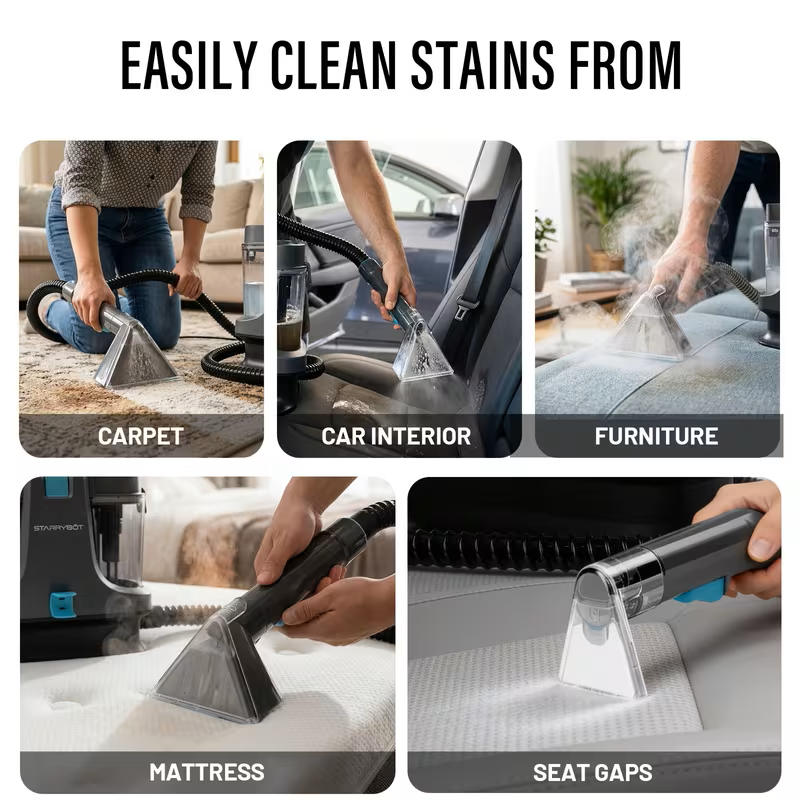 1500W Portable Carpet and Upholstery Spot Cleaner Machine