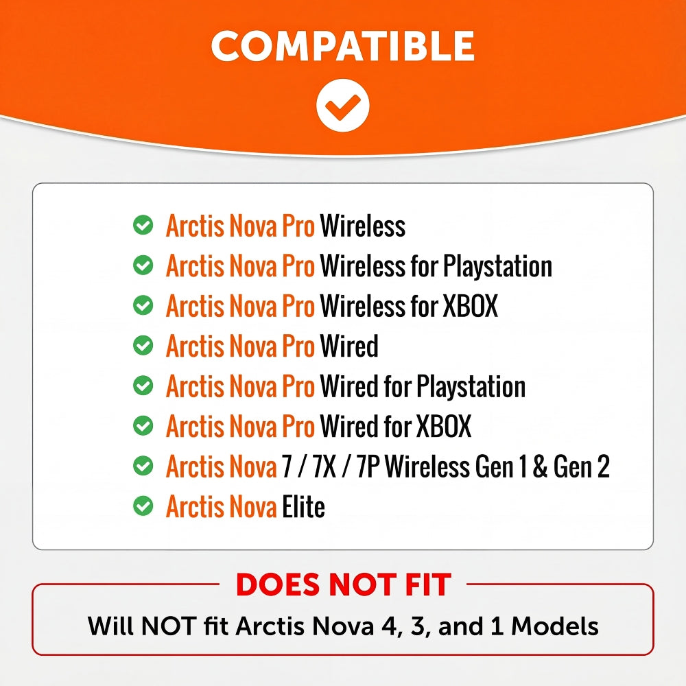 WC Side Speaker Plates for Arctis Nova Headsets - Arctis Nova Booster Pack by Wicked Cushions