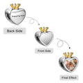 Personalized Custom Photo Engraved Crown Charm - Ships Separately