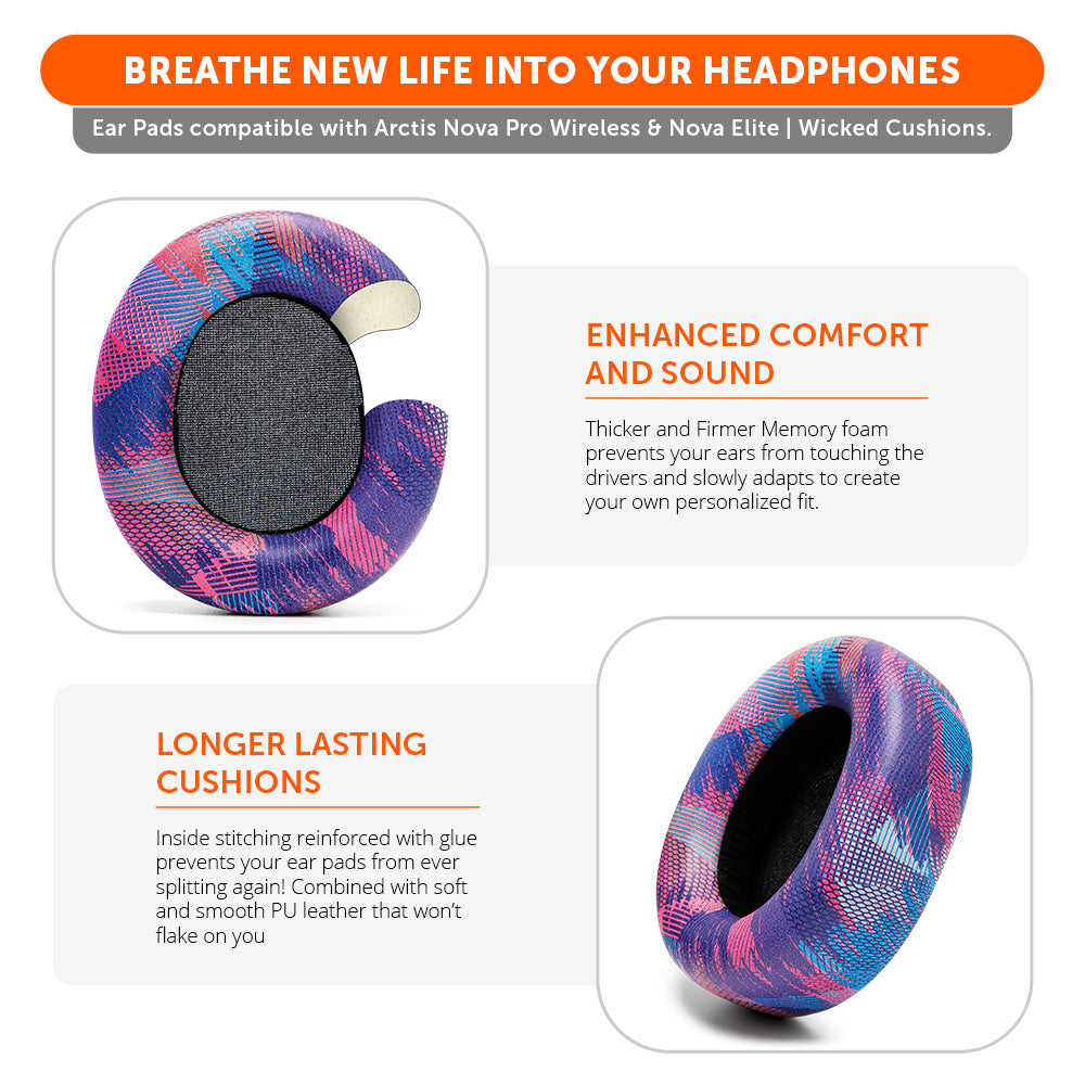 Arctis Nova Pro Wireless & Nova Elite Earpads - WC PadZ Nova Pro Wireless