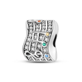 Colorful Note Staff Charm