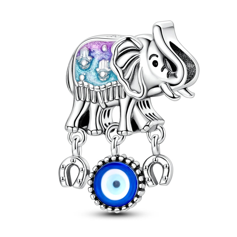 Blue Elephant Charm