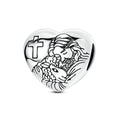 Jesus and Sheep Heart Charm