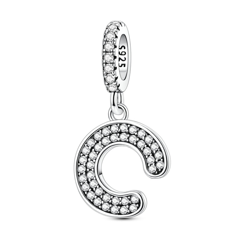 Sparkling Letter Charm