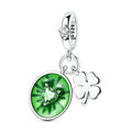 Kiwi Four-Leaf Clover Charm
