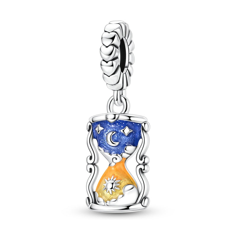 Sun, Moon, and Hourglass Charm