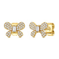 Sugar Cube Bow Earrings