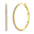 Large Gold Diamond Earrings