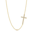 Sparkling Gold Cross Necklace