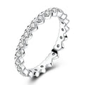 Three-dimensional Heart-shaped Stone Ring